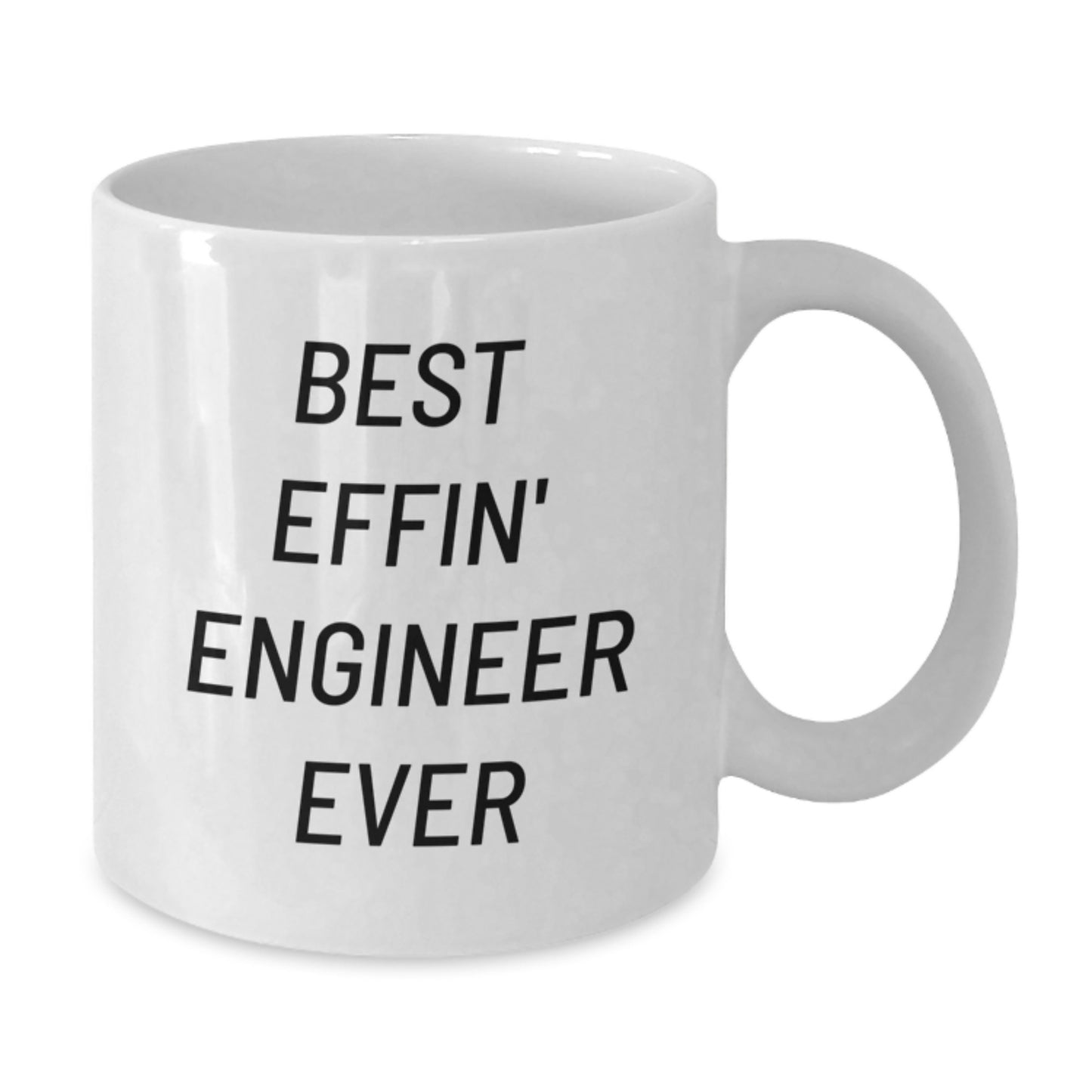 Funny Engineer Gifts White Coffee Mug for Him, Best Effin' Engineer Ever, Christmas Unique Presents from Men to Friends - Additional