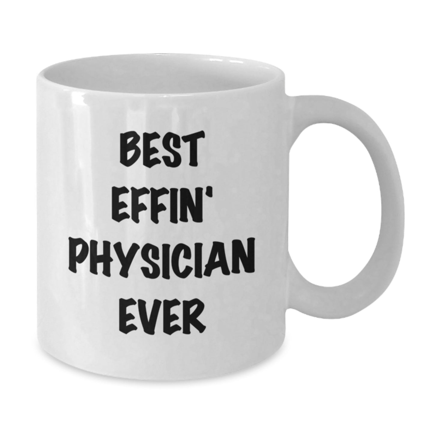 Funny Physician White Coffee Mug Gifts from Men Friends to Physician Coworkers on Christmas Unique - Additional