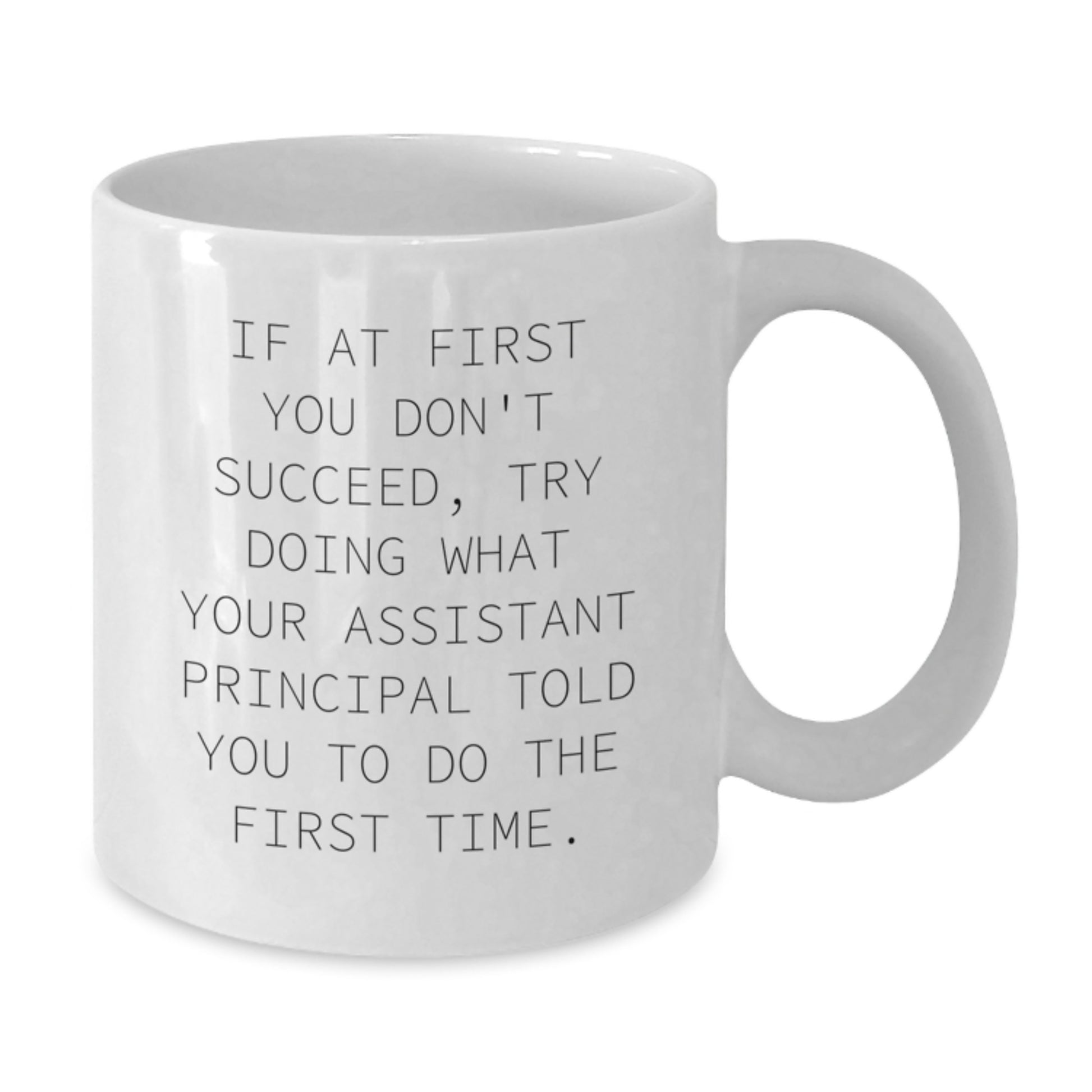 Funny Assistant Principal Gifts for Men, Christmas Unique Gifts from Family, White Coffee Mug for Friends - Additional