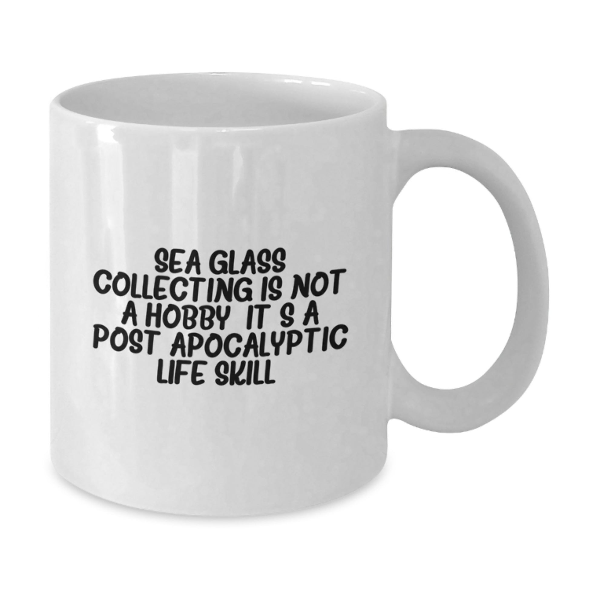 Funny Sea Glass Collecting Gifts from Friends - Valentine's Unique Sea Glass Collector Mug White, 11oz, 15oz - Additional