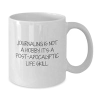 Load image into Gallery viewer, Funny Journaling Gifts for Writers, Journaling Is Not A Hobby, White Ceramic Coffee Mug for Christmas Unique Presents - Additional
