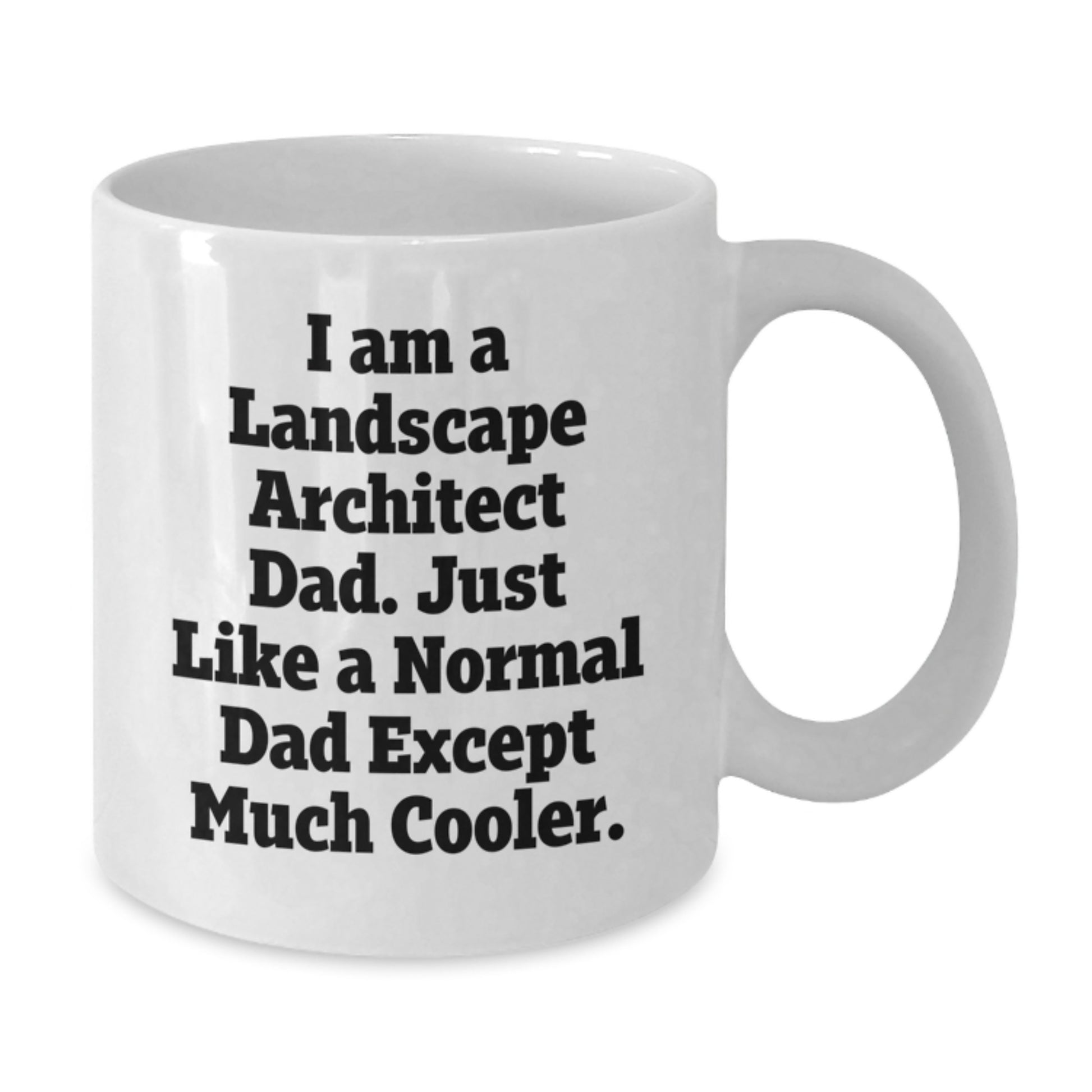 Funny Landscape Architect Gifts from Dad - White Coffee Mug for Landscape Architect Friends and Family - Birthday Unique Gifts for Dad - Landscape Architect Mug - Additional