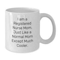 Load image into Gallery viewer, Cute Registered Nurse Mom White Coffee Mugs for Valentine's Gifts from Friends, Co-workers, Family to Registered Nurse Women and Men - Additional
