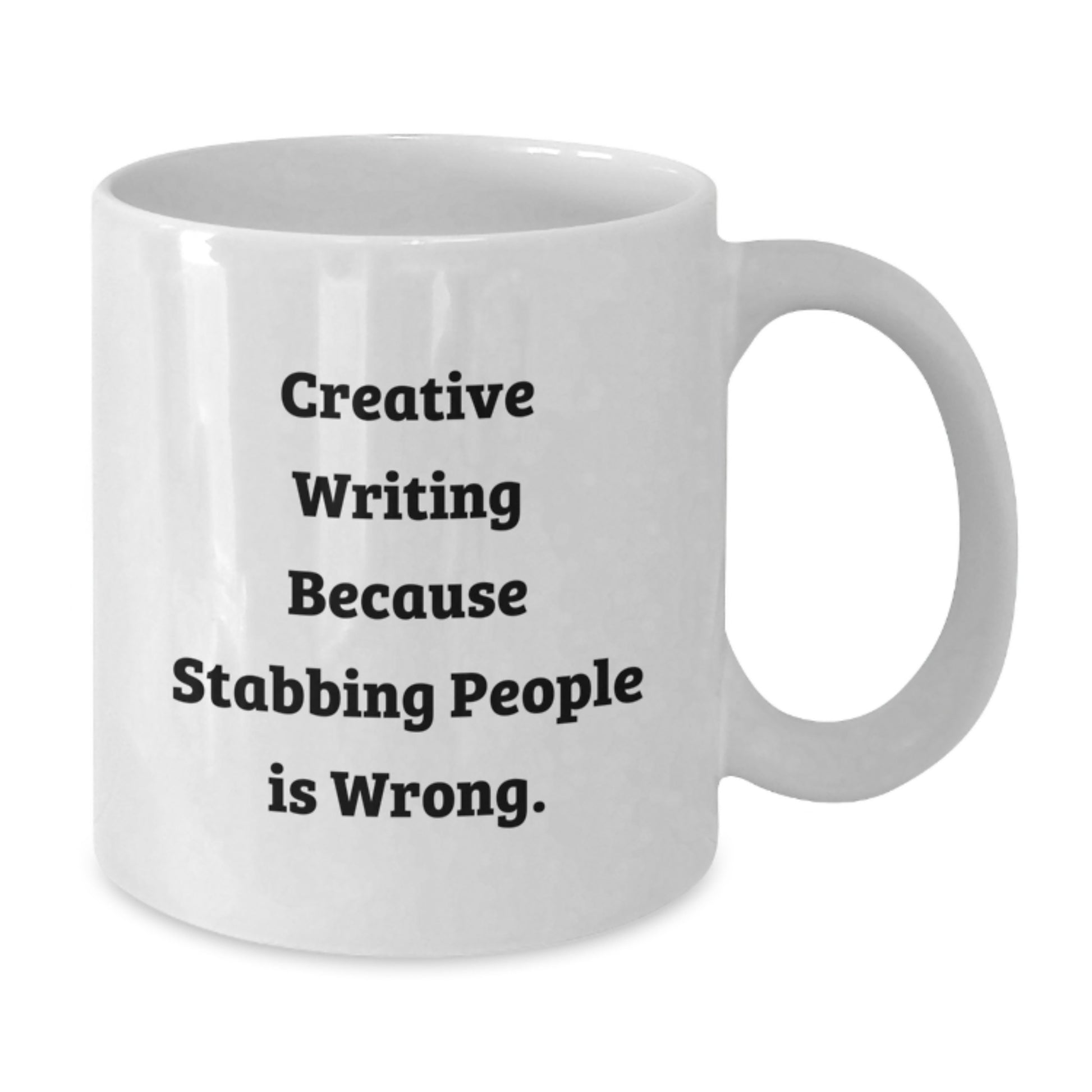 Funny Creative Writing White Coffee Mug Gift for Writers Birthday from Friends - Additional