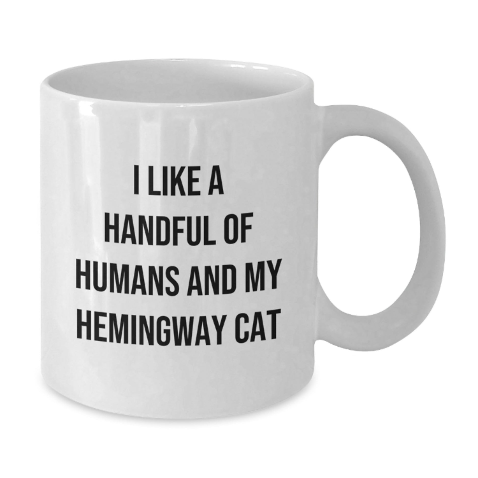 Hemingway Cat Humor White Coffee Mugs for Men, Funny Cat Lover Gifts from Friends, Valentine's Unique Gifts for Her - Additional
