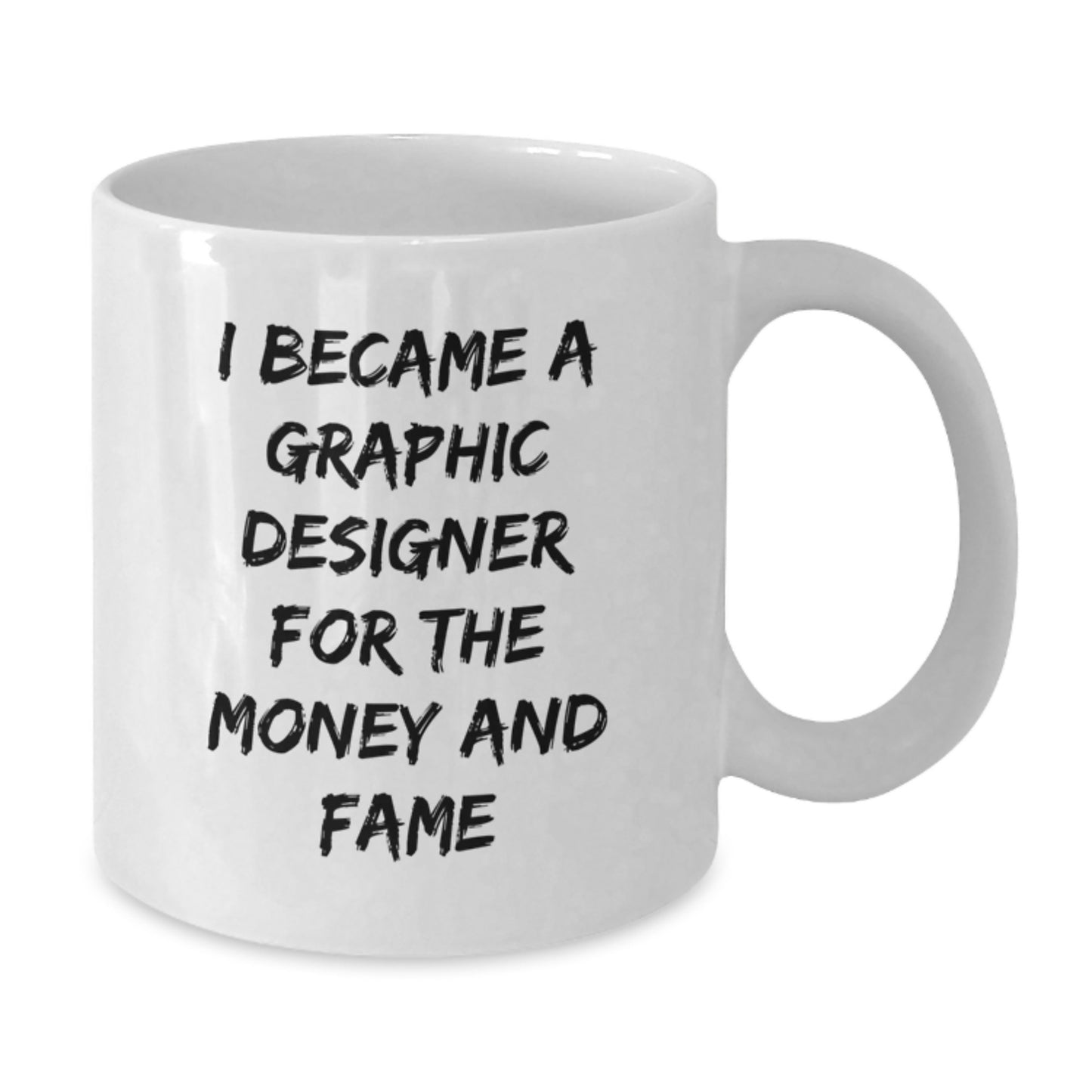 Love Being a Graphic Designer Funny Valentine's Gifts for Graphic Designers, Gifts from Friends, White Coffee Mug, 11oz or 15oz Capacity - Additional