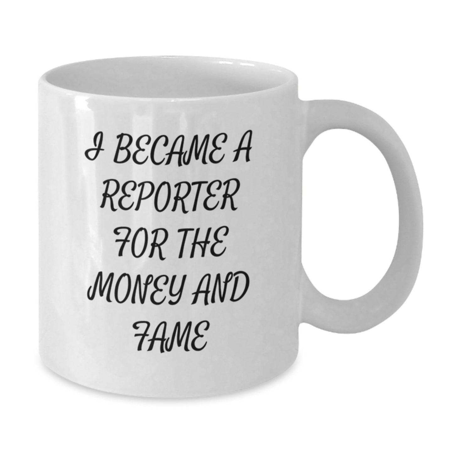 Funny Reporter White Coffee Mug Gifts from Mom for Daughter, Unique Mother's Day Unique Gifts - Additional