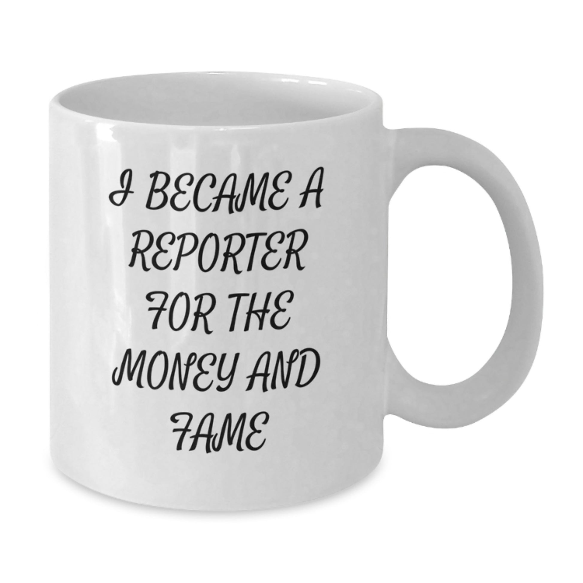 Funny Reporter White Coffee Mug Gifts from Mom for Daughter, Unique Mother's Day Unique Gifts - Additional