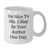 Load image into Gallery viewer, Funny Author White Coffee Mugs Gifts from Friends for Author Valentine's Unique Finds - Additional

