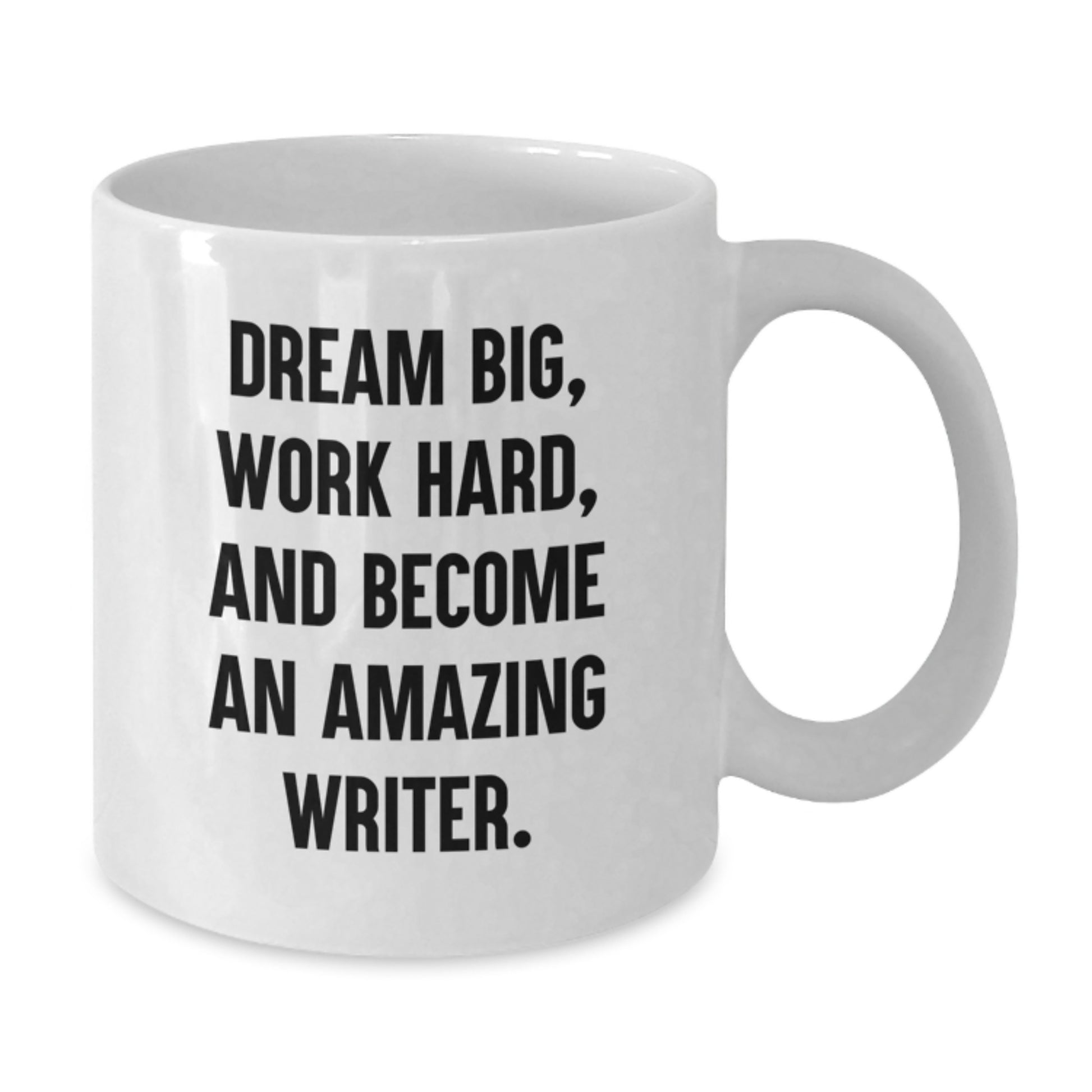 Writer Keepsake White Coffee Mug for Him Dream Big Graduation Gift - Additional