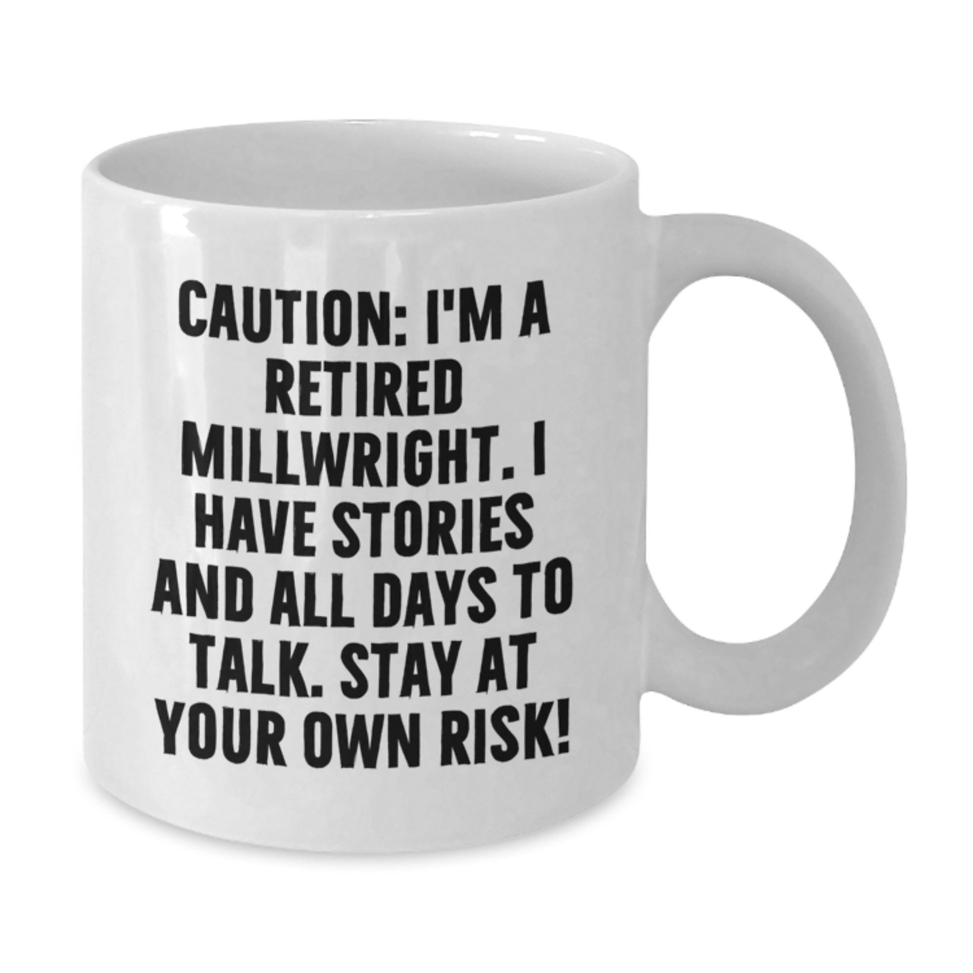 Funny Millwright Gifts, White Coffee Mugs for Millwrights, Birthday Unique Gifts from Friends to Family - Additional