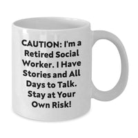 Load image into Gallery viewer, Funny Gift for Social Workers, White Coffee Mug, Valentine's Unique Gifts from Friends and Family - Additional
