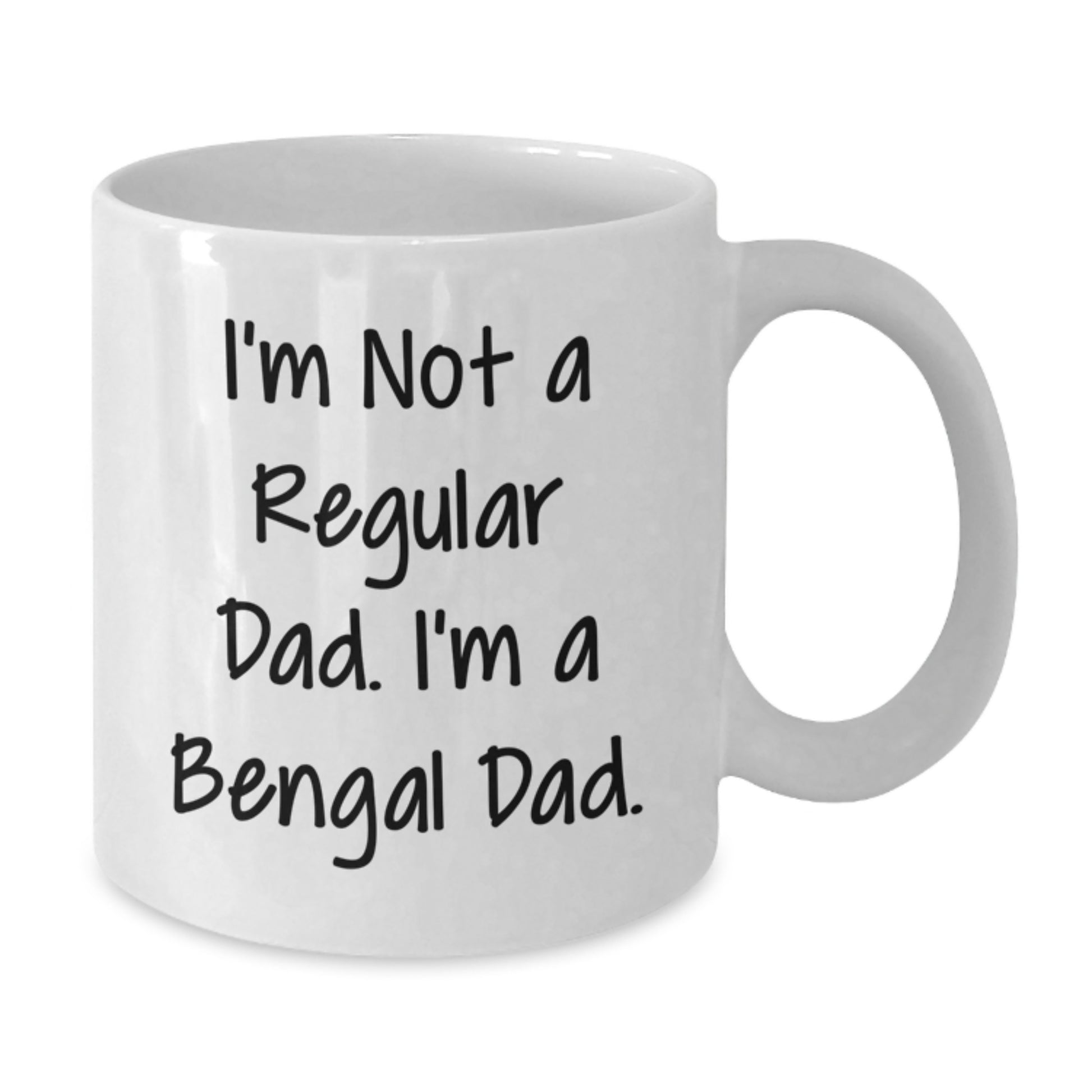 Funny Bengal Cat White Coffee Mugs Gifts from Men to Bengal Cat Dad Graduation Unique Gifts - Additional