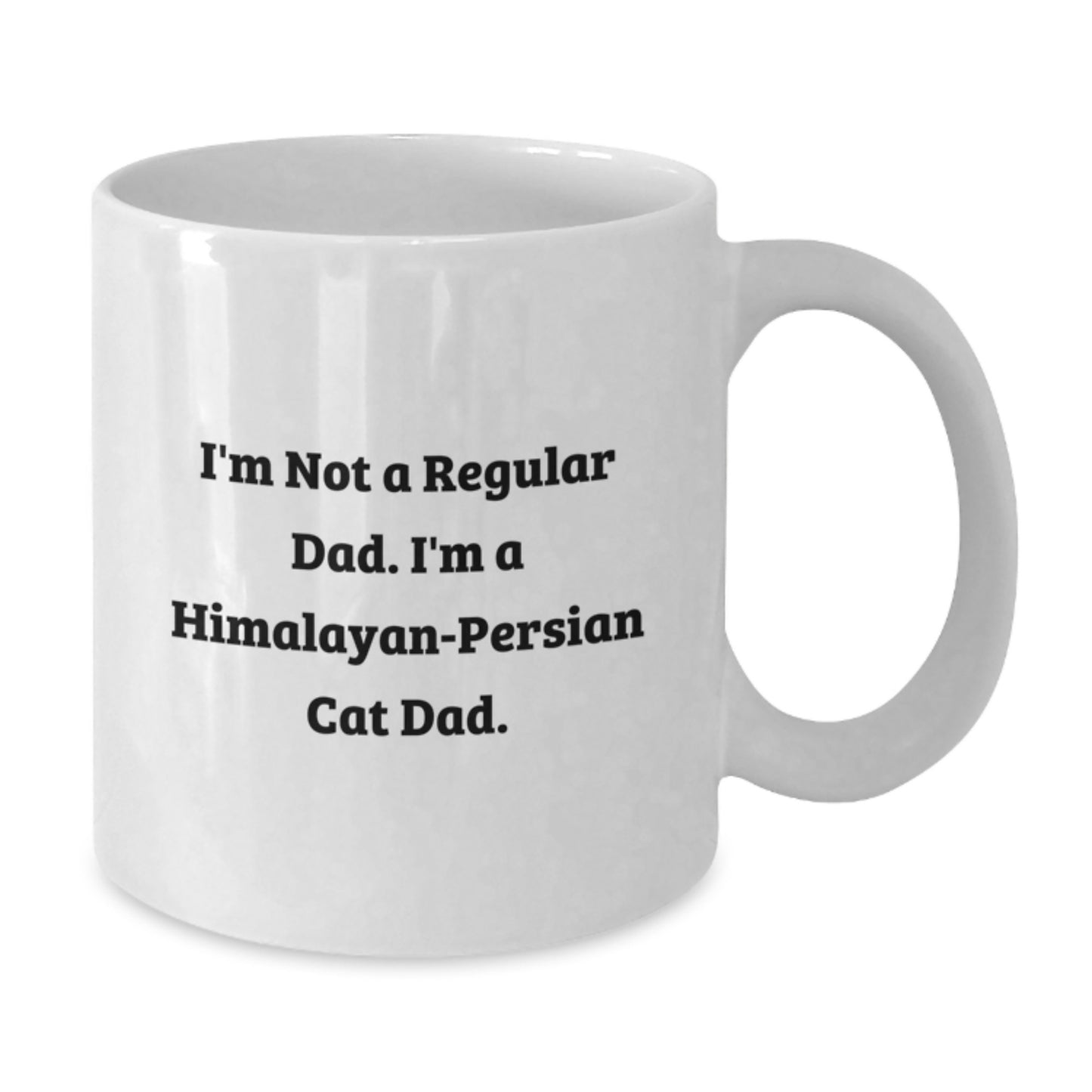 Himalayan-Persian Cat Gifts for Dad, Funny White Coffee Mug for Him, Graduation Unique Gifts from Family - Additional