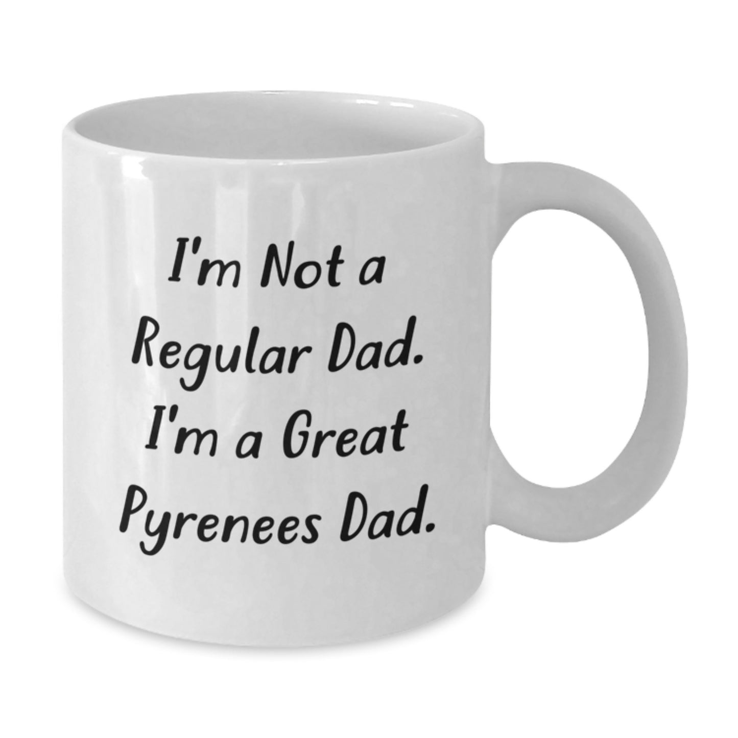 Funny Great Pyrenees Dog Gifts for Dad Valentine's Unique White Coffee Mugs from Men - Additional
