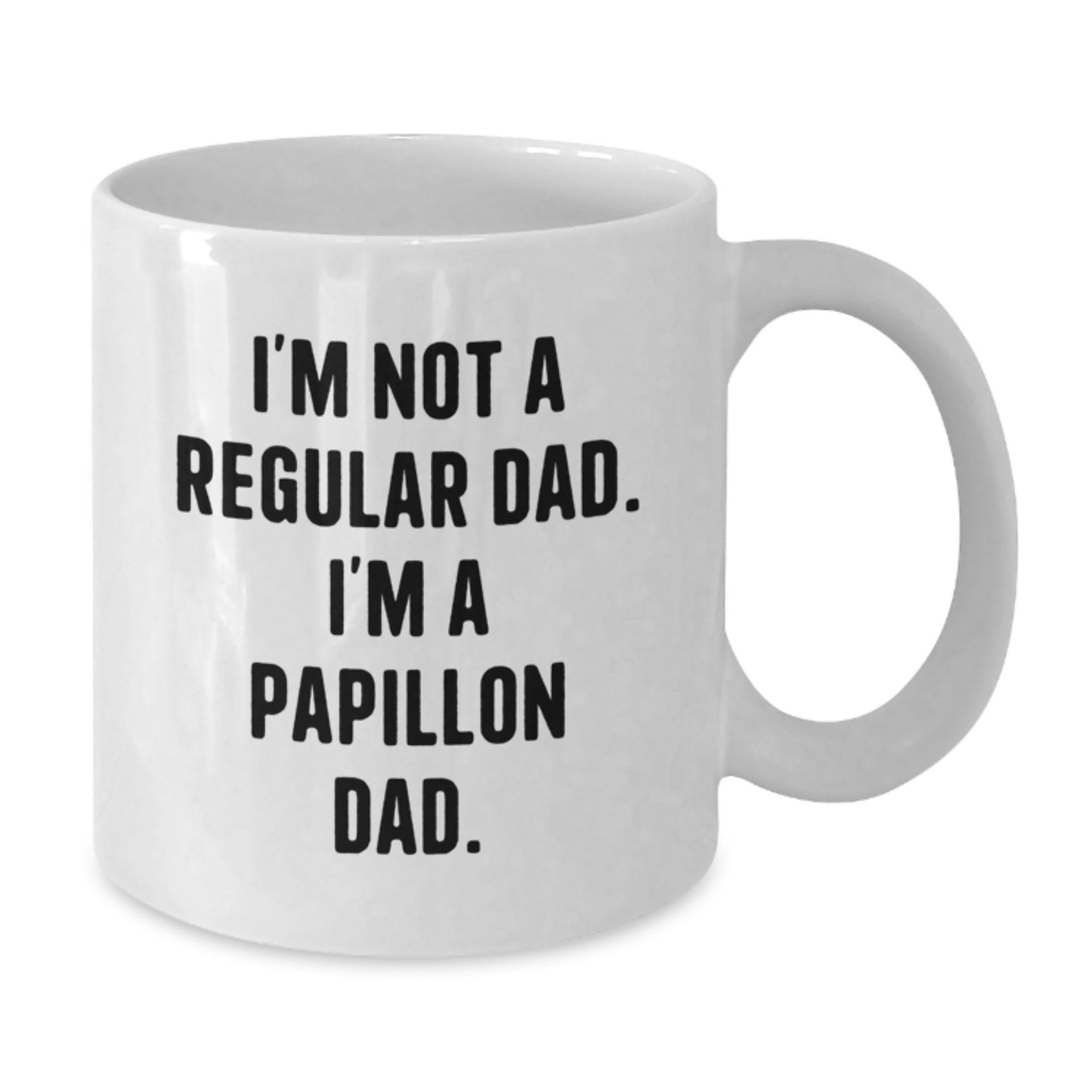Funny Papillon Dog White Coffee Mug Gifts from Dad for Graduation Unique - Additional