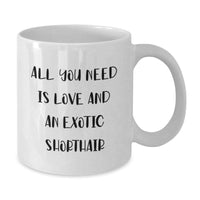 Load image into Gallery viewer, Exotic Shorthair Cat Gifts from Men to Friends for Christmas Unique White Coffee Mug - Additional
