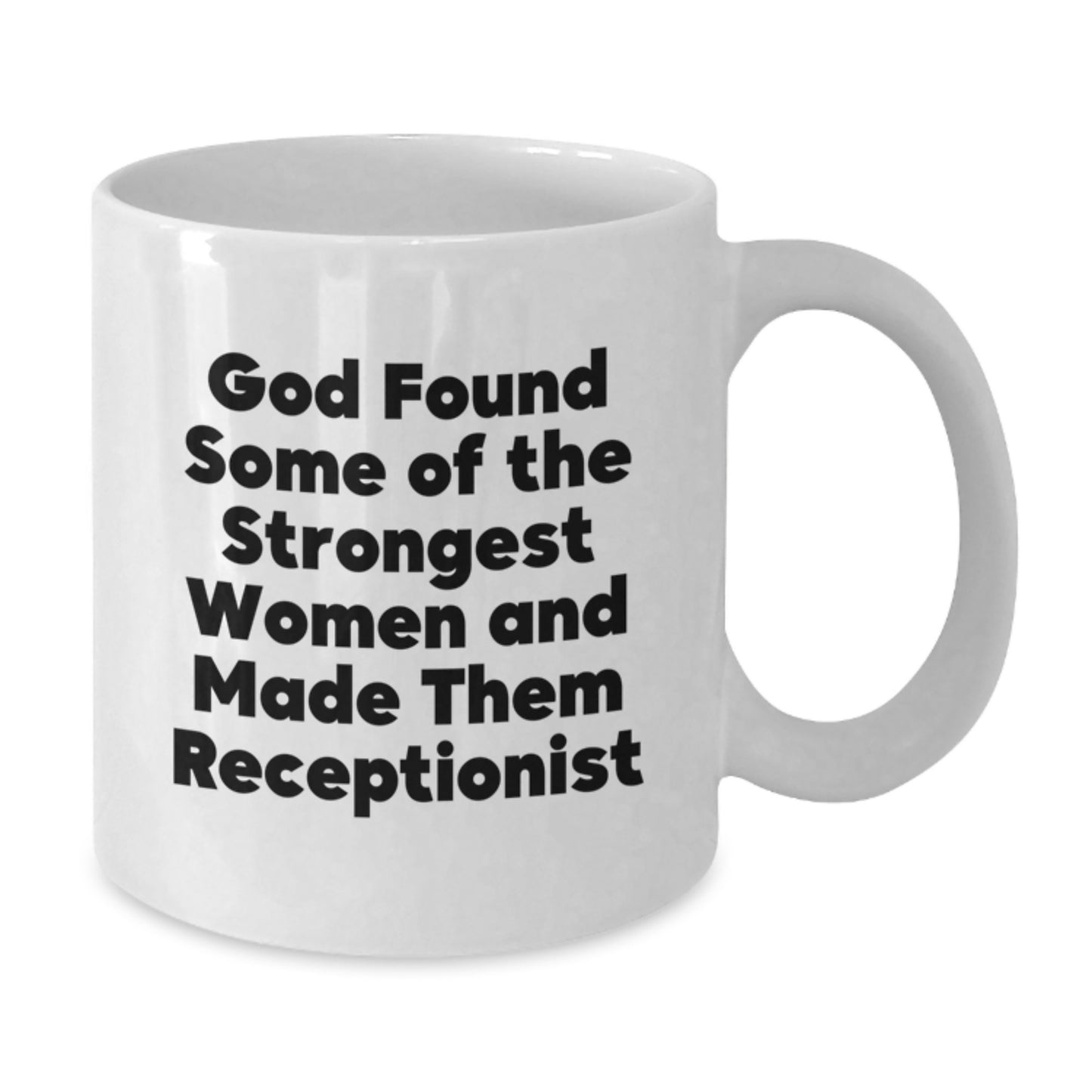Funny Quote Receptionist Gifts for Her, Unique White Coffee Mugs from Friends, Women, Family, Graduation Unique Gifts - Additional