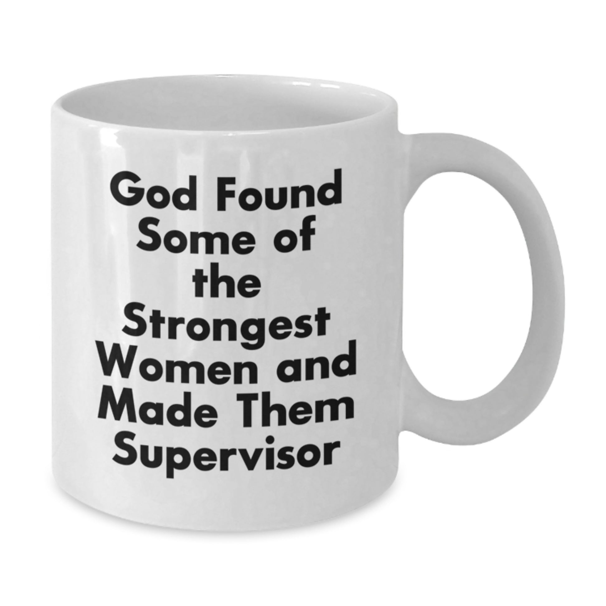 Funny Supervisor Gifts from Women, White Coffee Mug for Supervisor, Graduation Unique Gifts - Additional