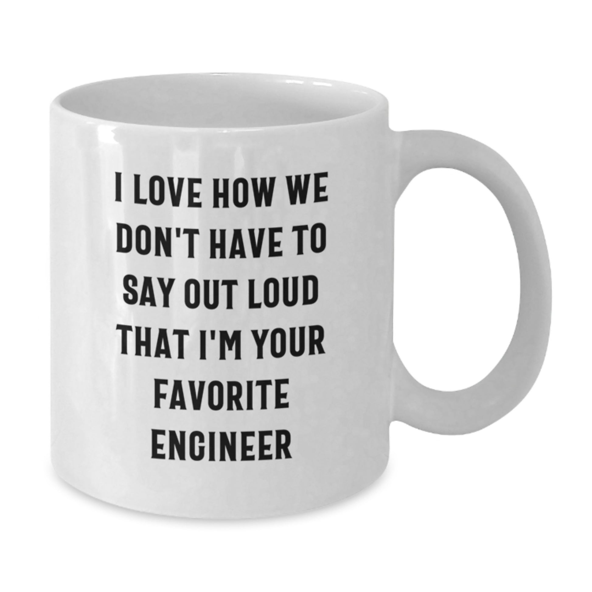 Funny Engineer Gifts from Men to Women, White Coffee Mug for Valentine's Unique Presents - Additional