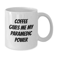 Load image into Gallery viewer, Funny Rescue Worker Gifts from Friends - White Coffee Mug for Birthday with &#39;Coffee Gives Me My Rescue Worker Power&#39; Quote - Additional
