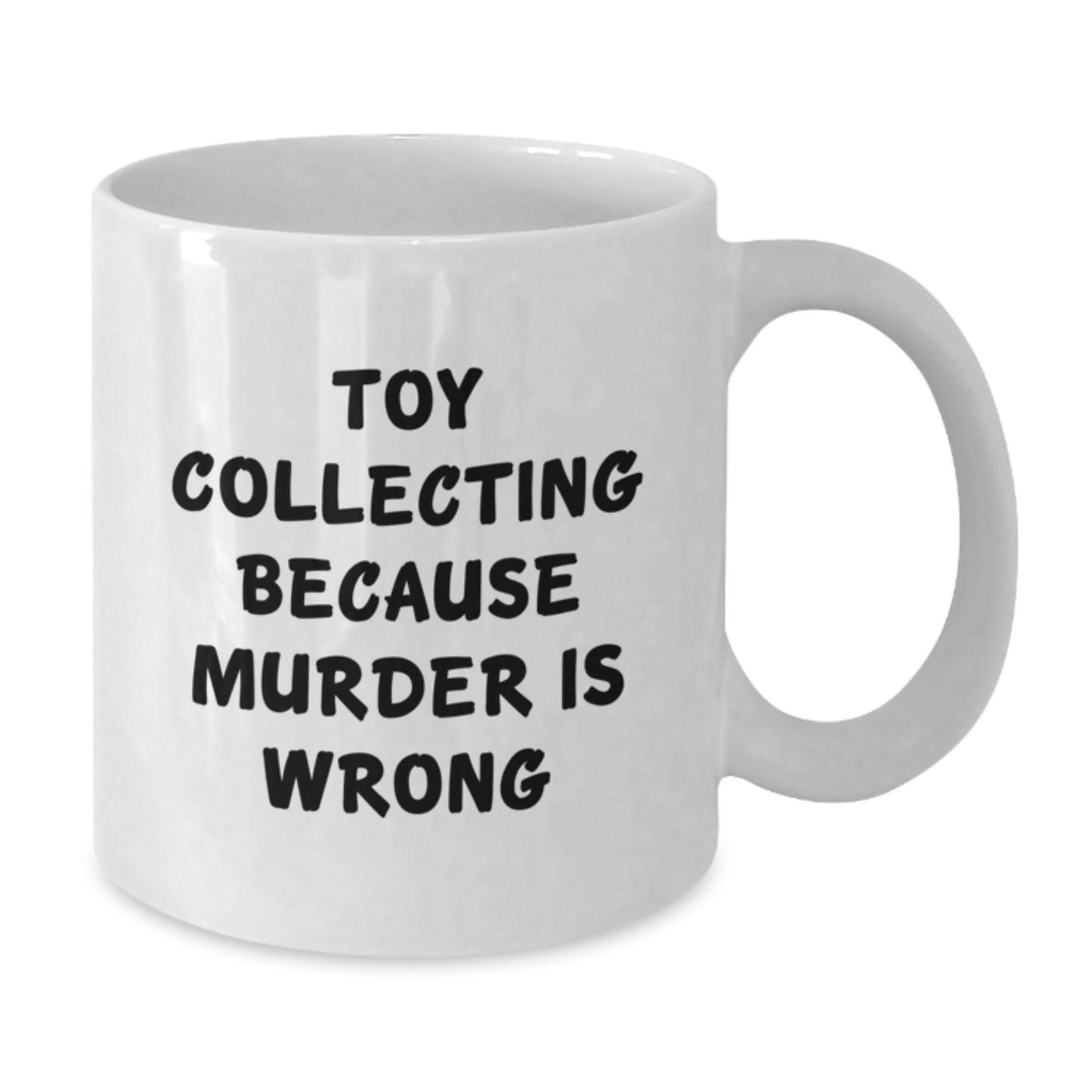 Funny Toy Collecting Humor White Coffee Mug Gifts for Graduation from Family, White Coffee Mugs for Toy Collecting Enthusiasts, Unique Graduation Gift Ideas for Friends - Additional