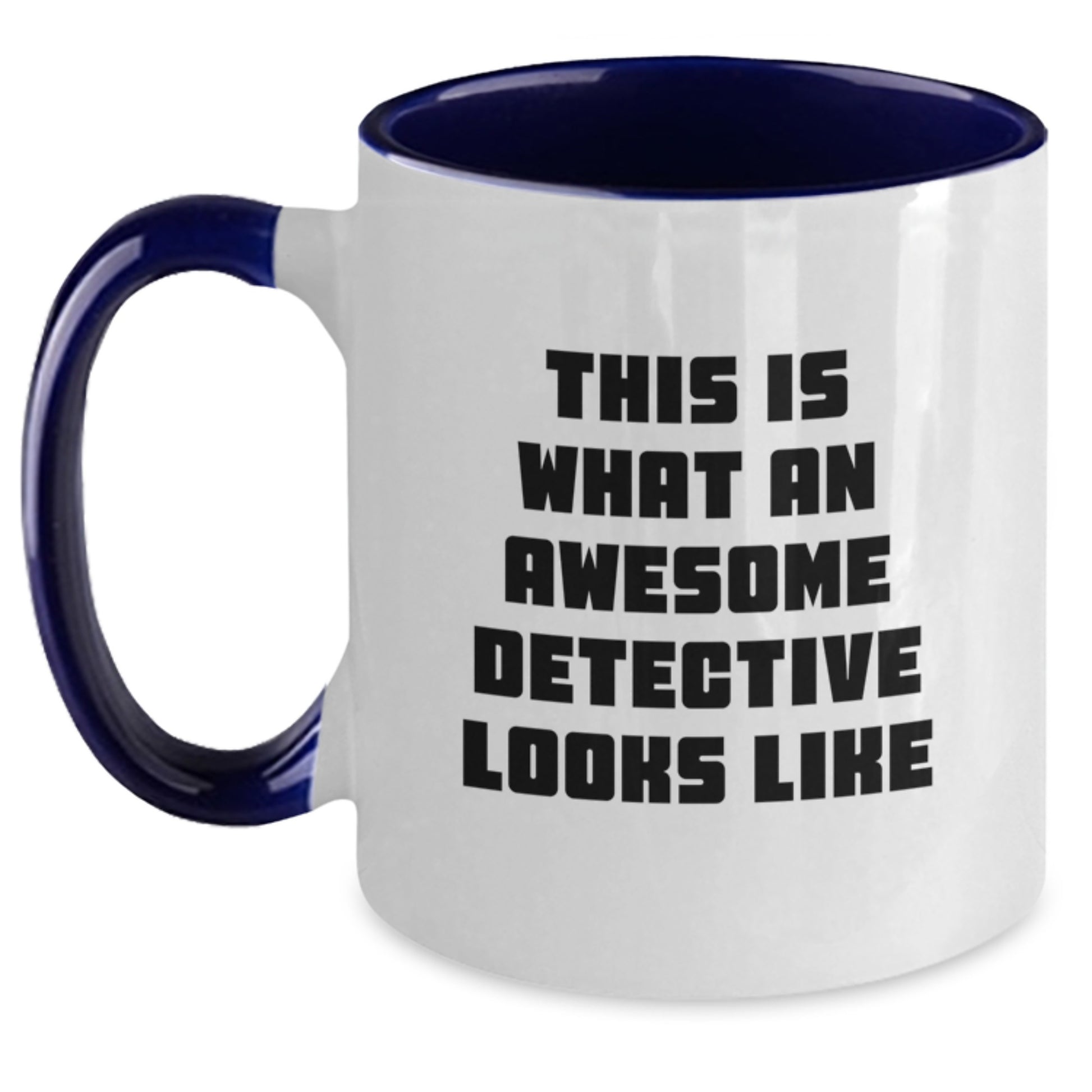 Birthday Gift for Her Detective Two Tone Coffee Mug Classic Present - Main