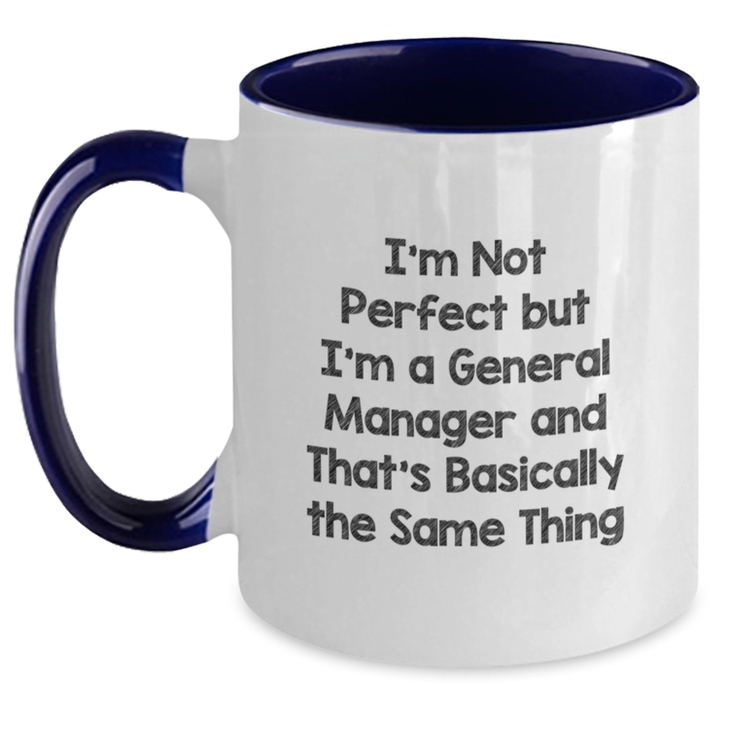 Birthday Gift Keepsake Mug for Him – General Manager Quote Ceramic Black - Main