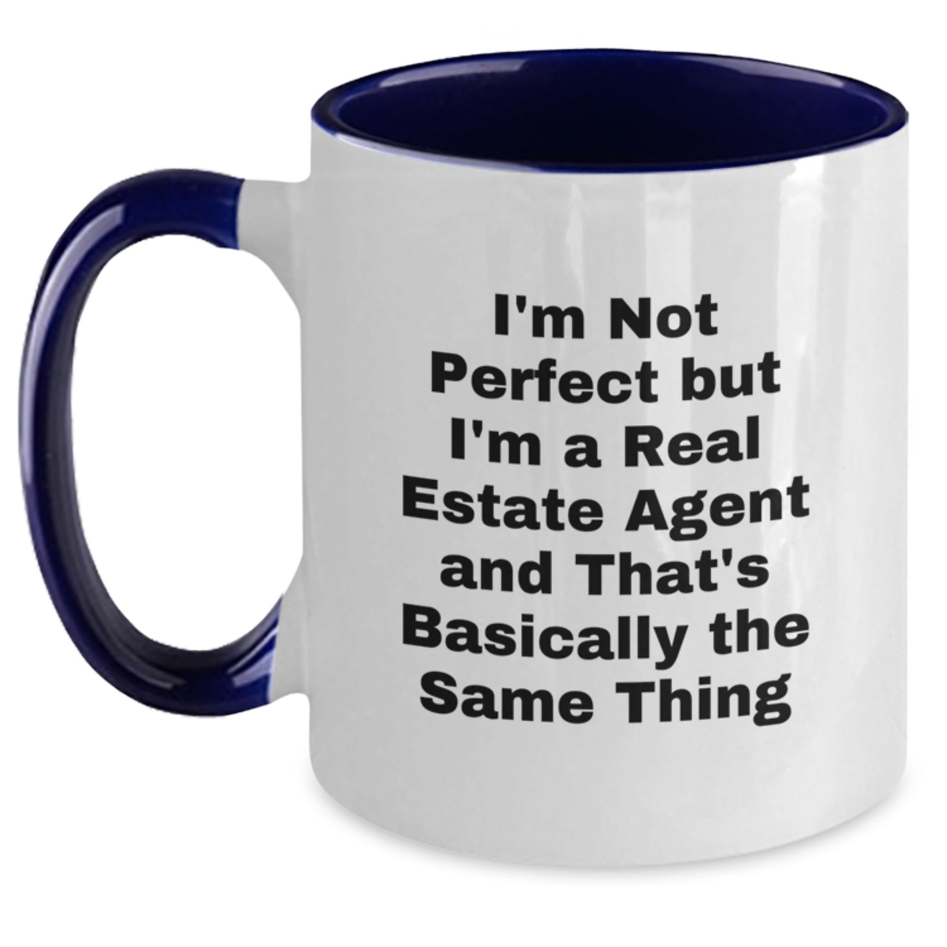 Real Estate Agent Two-Tone Coffee Mug Novelty Birthday Gift for Friends - Main