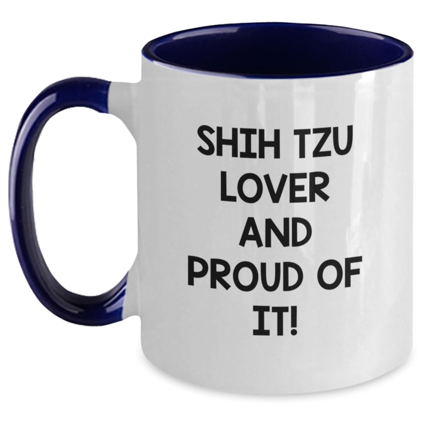 Shih Tzu Dog Lovers Funny Coffee Mugs Gifts from Men to Friends, Gifts for Shih Tzu Dog Enthusiasts, Two Tone Birthday Unique - Main