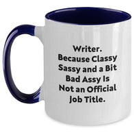 Load image into Gallery viewer, Writer Gifts from Friends, Gifts for Writers - Funny Two Tone Coffee Mug, Graduation Unique Gifts - Main
