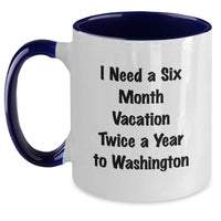 Load image into Gallery viewer, Inspirational Washington Funny Mugs, Gifts from Washington for Friends, Valentine's Unique Gifts Washington Two Tone Coffee Mugs - Main
