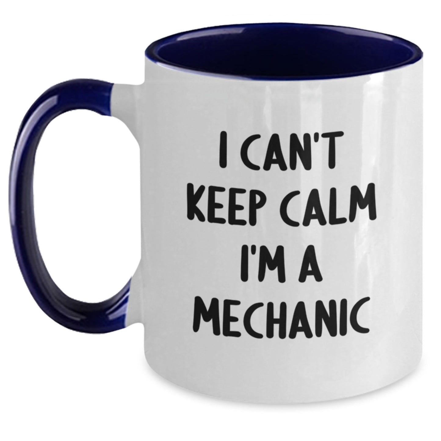 Funny Mechanic Gifts from Men to Friends on Birthday, Two Tone Coffee Mug with 'I'm A Mechanic' Quote, Unique Birthday Unique Gifts for Mechanic - Main