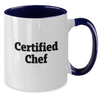 Load image into Gallery viewer, Funny Chef Quotes Gifts from Friends for Chef Christmas Unique Mugs, Two Tone Coffee Mug, 11oz Ceramic, Black and White, Red and White, Navy and White, Pink and White, Microwave and Dishwasher Safe - Additional
