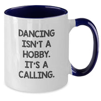 Load image into Gallery viewer, Funny Dancing Gifts from Friends and Family - Two Tone Coffee Mug with Inspirational Quote - Additional
