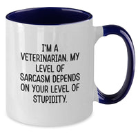 Load image into Gallery viewer, Funny Humorous Two Tone Coffee Mugs for Veterinarians - Gifts for Men from Friends - Additional
