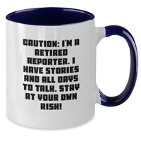 Load image into Gallery viewer, Funny Reporter Gift, Caution: Stay at Your Own Risk! - Valentine's Unique Gifts for Men, Women, Coworkers, Family - Additional
