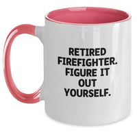 Load image into Gallery viewer, Funny Gift for Firefighters, Unique Firefighter Coffee Mug with 'Figure It Out Yourself' Quote - Gifts from Men to Firefighter Friends on Valentine's - Main
