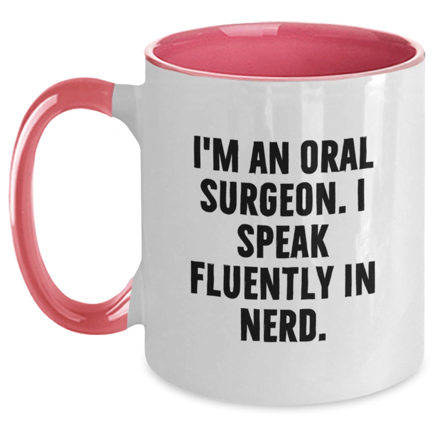 Funny Oral Surgeon Gifts from Friends to Men, Unique Two Tone Coffee Mug for Graduation - Main