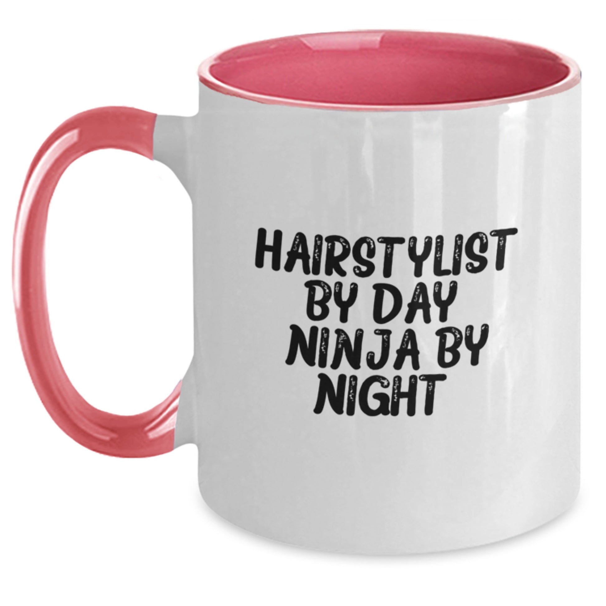Funny Hairstylist Gifts from Men, Unique Birthday Unique Gifts for Hairstylist Friends or Family, Two Tone Coffee Mug - Main