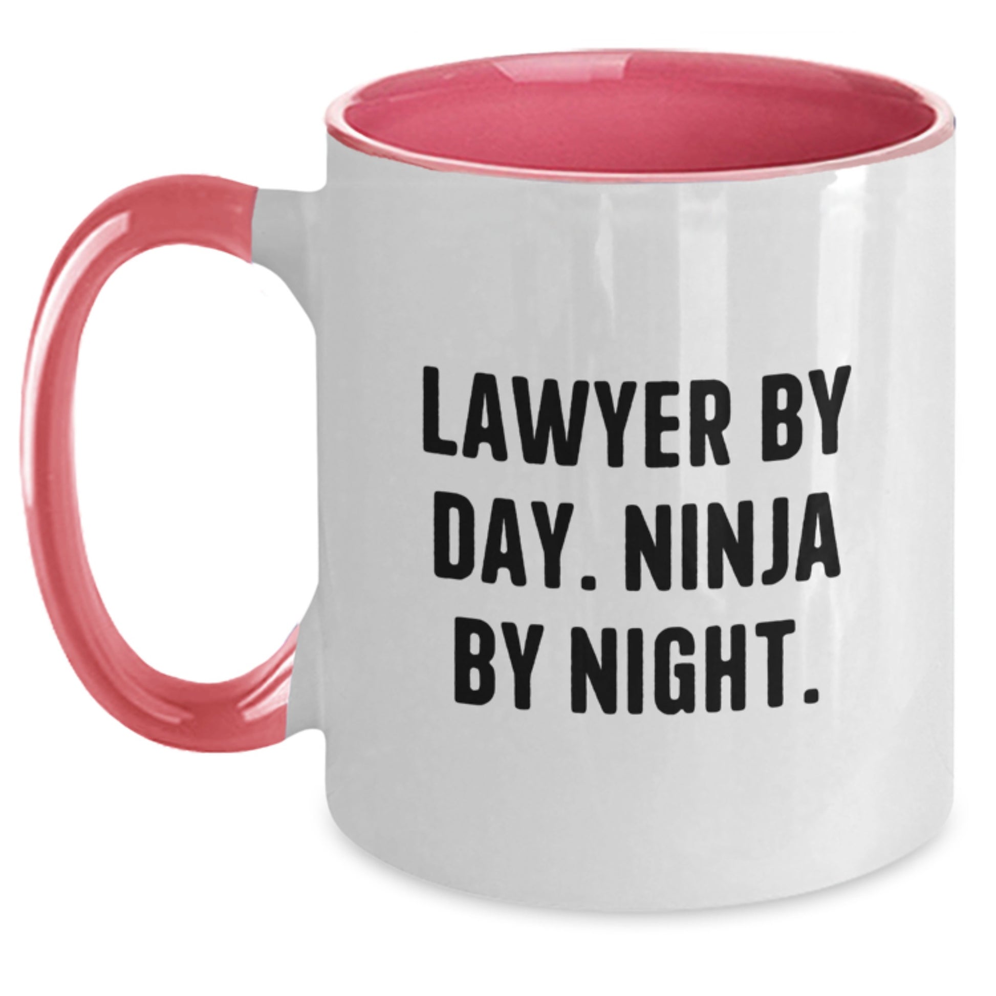 Funny Lawyer Gifts from Men for Lawyer Friends Unique Two Tone Coffee Mugs with Lawyer By Day. Ninja By Night. Quote - Main