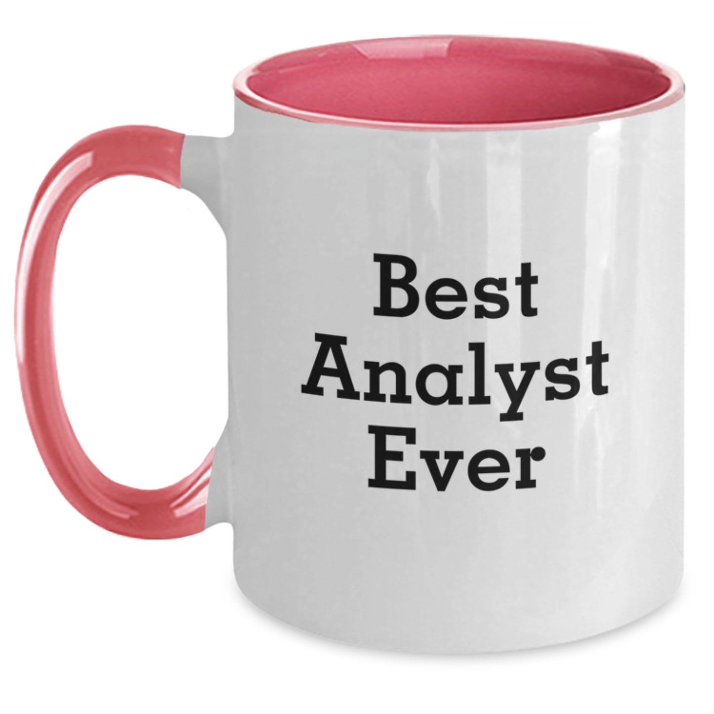 Analyst Keepsake Two Tone Coffee Mug Birthday Gift for Him Black - Main
