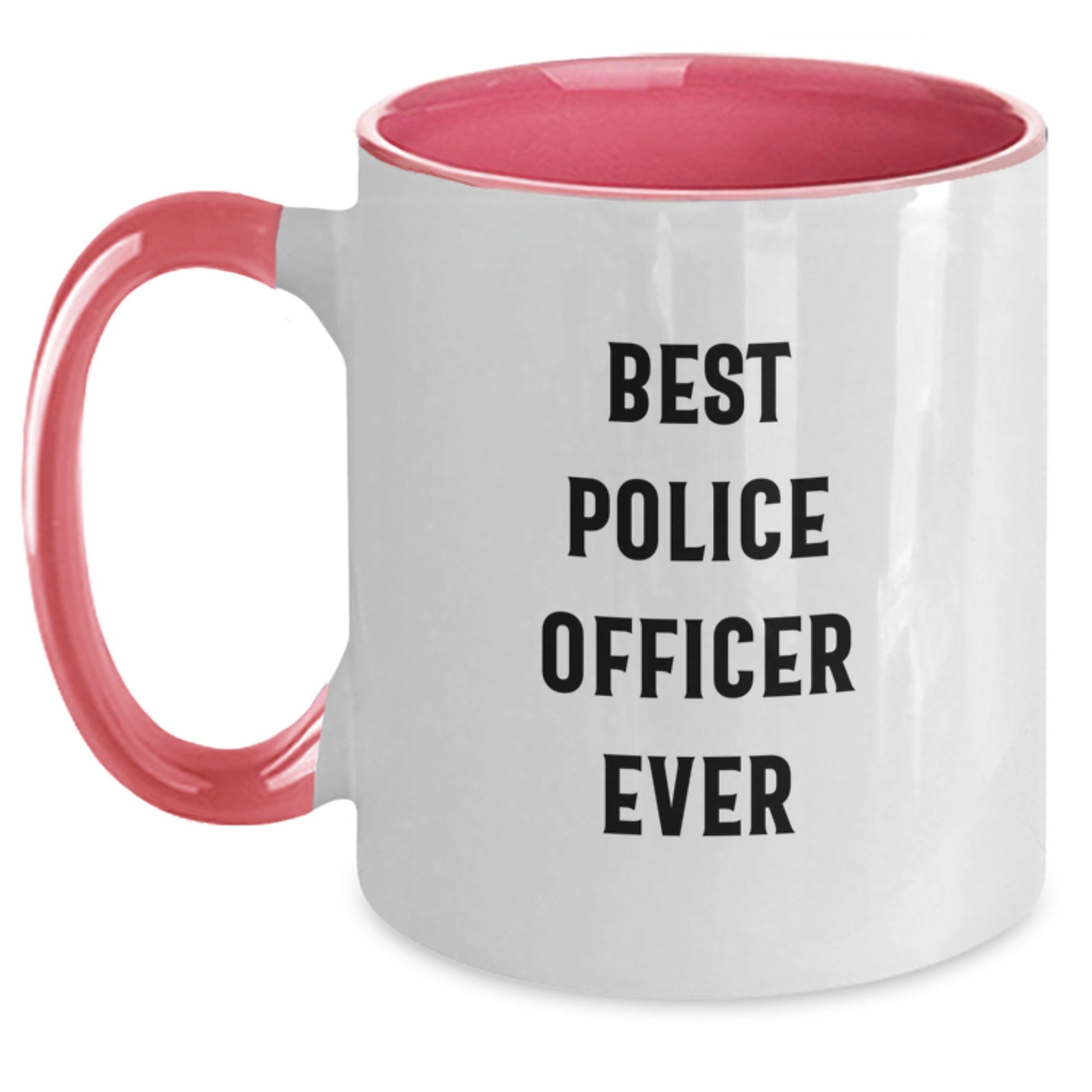 Police Officer Keepsake Two Tone Coffee Mug for Him Birthday Gift - Main