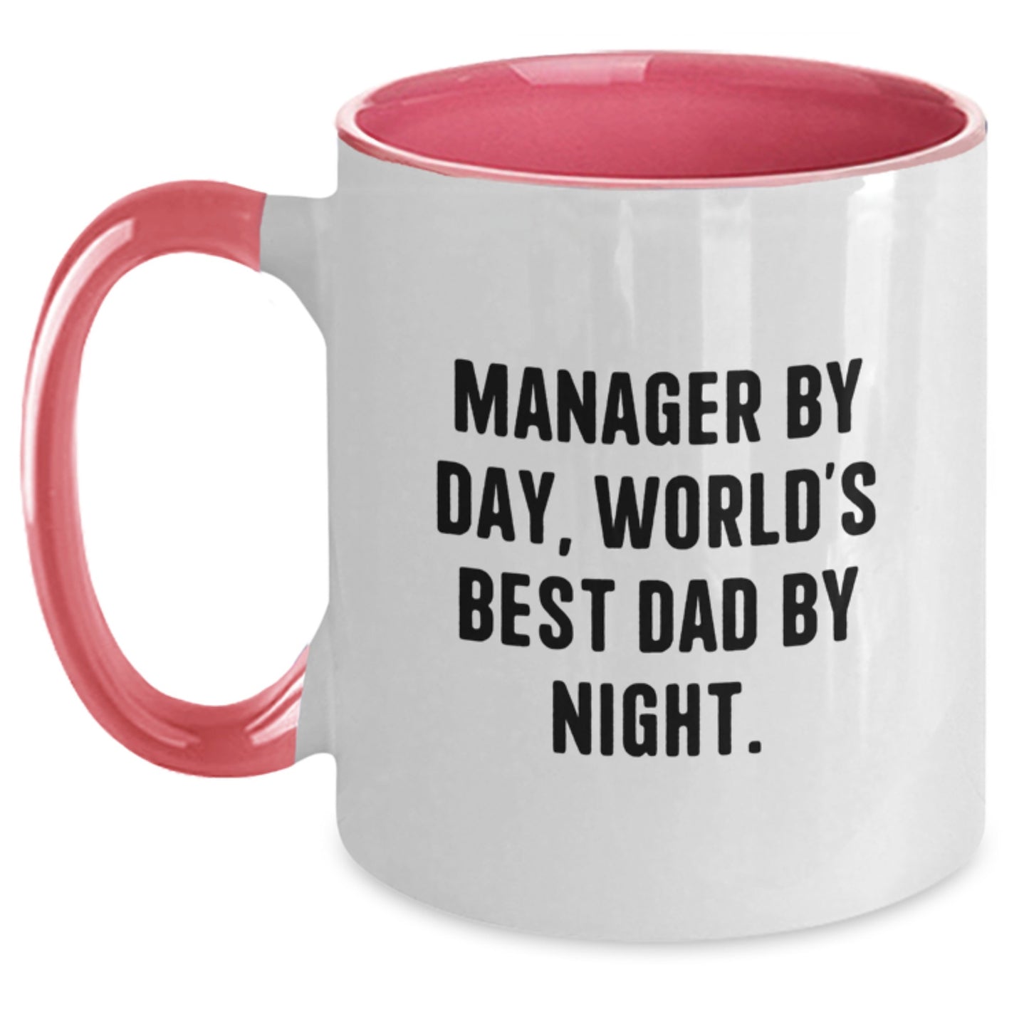 Manager Keepsake Mug for Him Birthday Gift Black & White Ceramic 11oz - Main