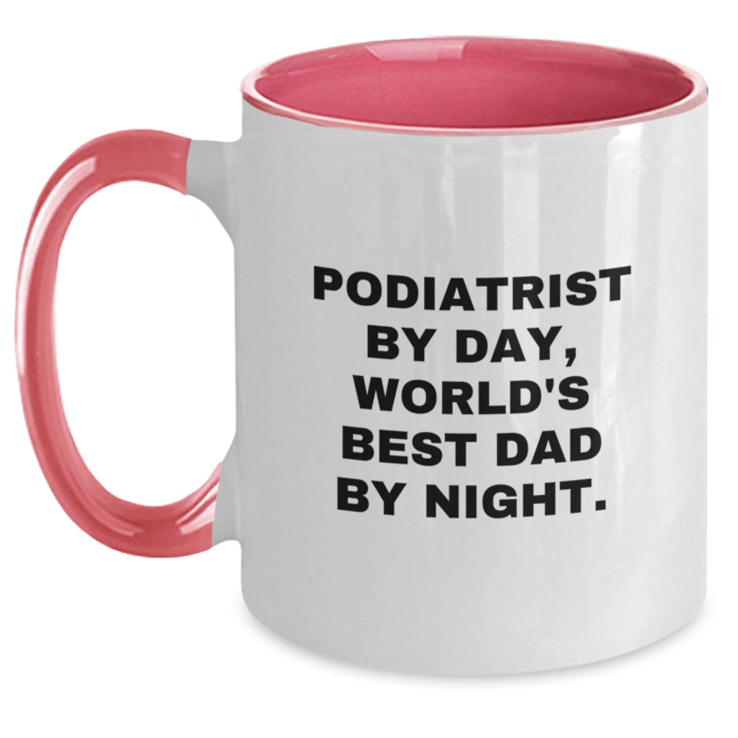 Dad & Podiatrist Keepsake Mug for Him Birthday Gift Black & White 11oz - Main