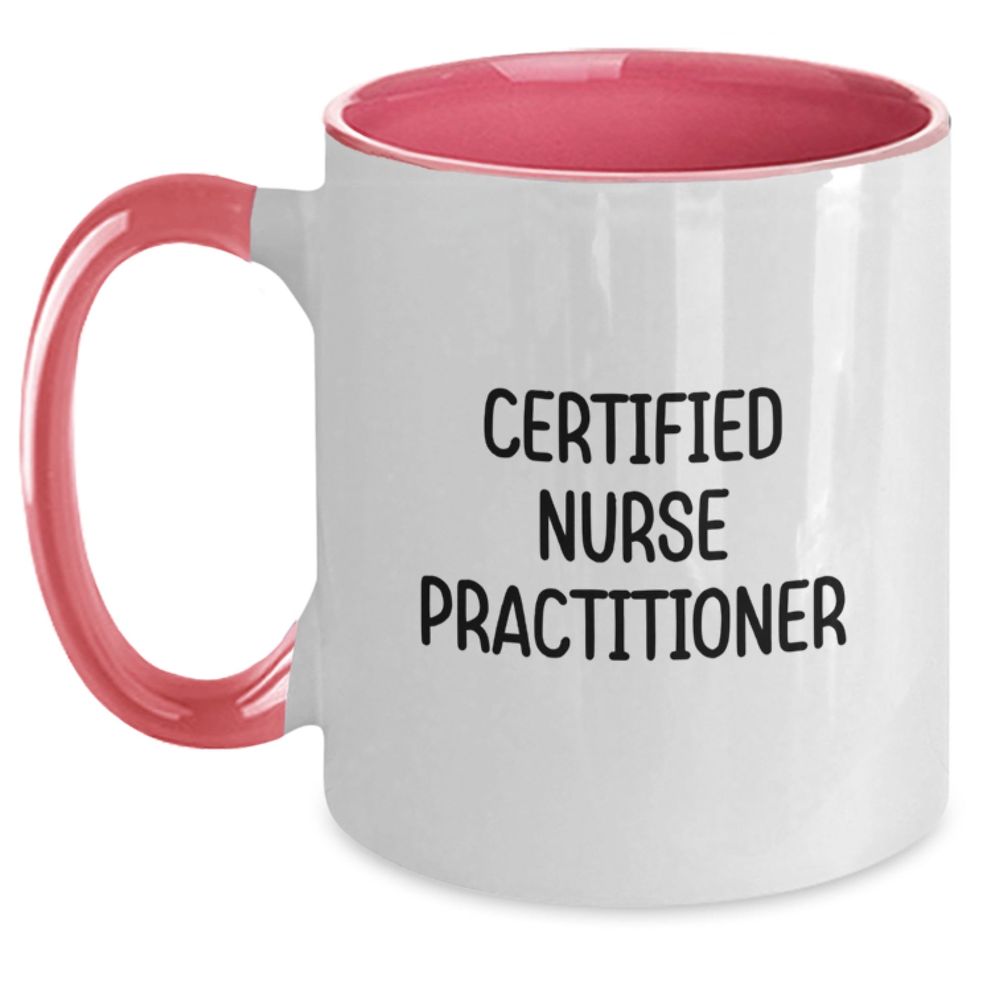 Funny Nurse Practitioner Gifts from Friends and Family, Valentine's Unique Coffee Mugs for Nurse Practitioners, Certified Nurse Practitioner Humor, Two Tone Coffee Mug - Main