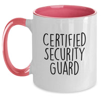 Load image into Gallery viewer, Security Guard Funny Quotes Gifts from Men for Valentine's Unique Two Tone Coffee Mug - Main
