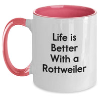 Load image into Gallery viewer, Funny Rottweiler Dog Gifts from Friends for Men Women Graduation Unique Two Tone Coffee Mugs - Main
