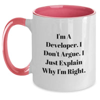 Load image into Gallery viewer, Funny Developer Gifts from Friends for Men Graduation, Two Tone Coffee Mug - Main
