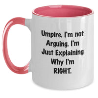 Load image into Gallery viewer, Umpire Humor Gifts from Mom for Graduation, Two Tone Coffee Mug for Umpire Lovers - Main
